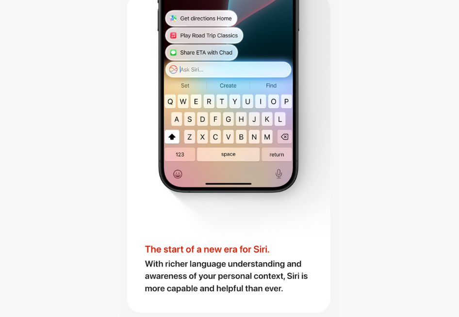 apple ios 18 new era of Siri